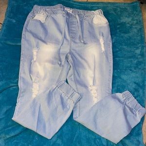GoGo distressed jeans. Size 15